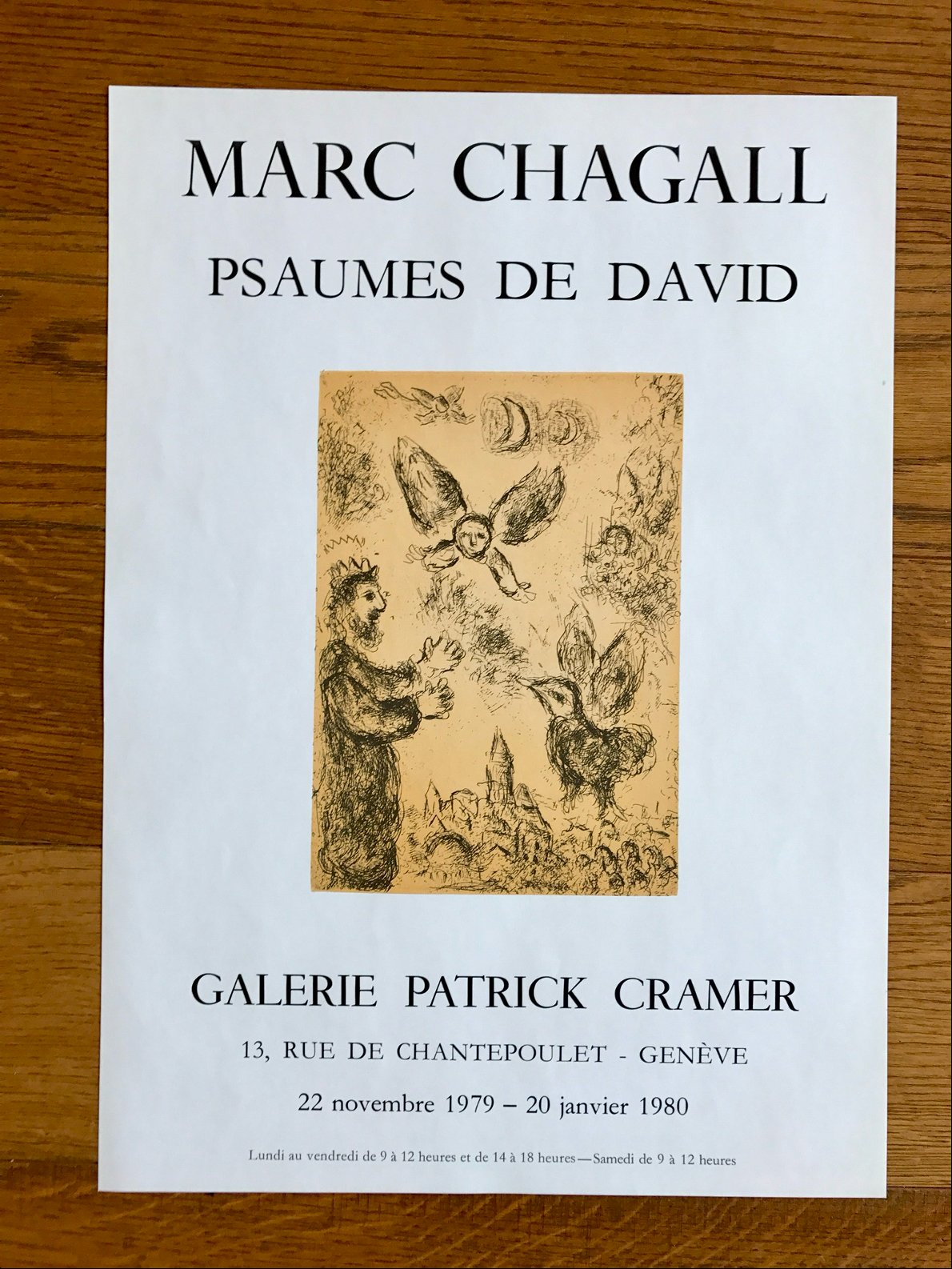 Galerie Patrick Cramer -Marc Chagall Psaumes de David - Genève
