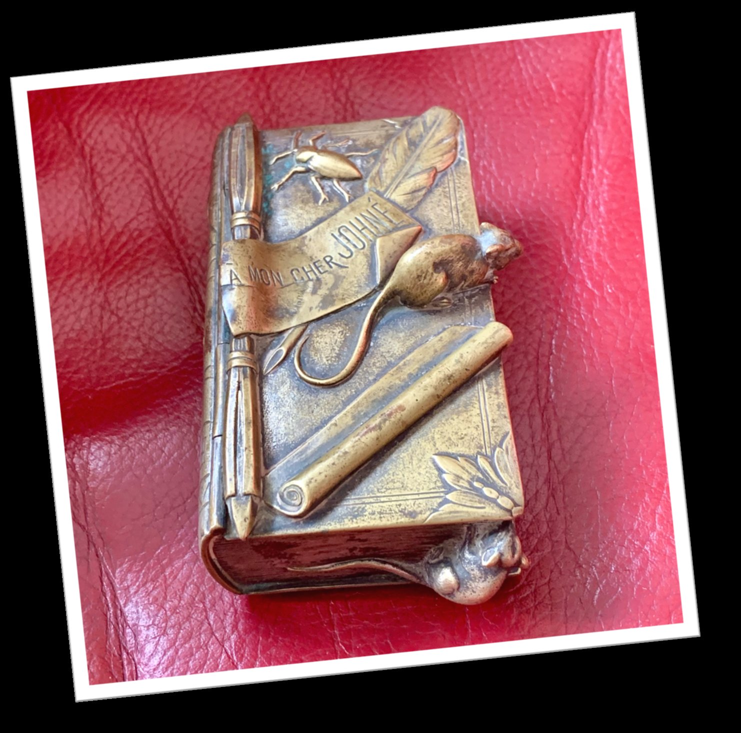 N.I 1850 LIVRE DE FABLES BRONZE