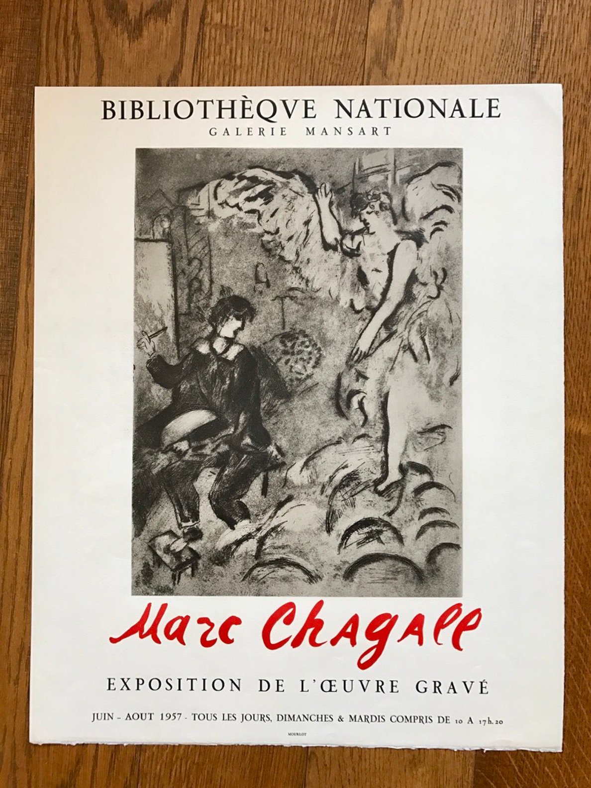 Marc Chagall L'apparition NB Galerie Mansart
