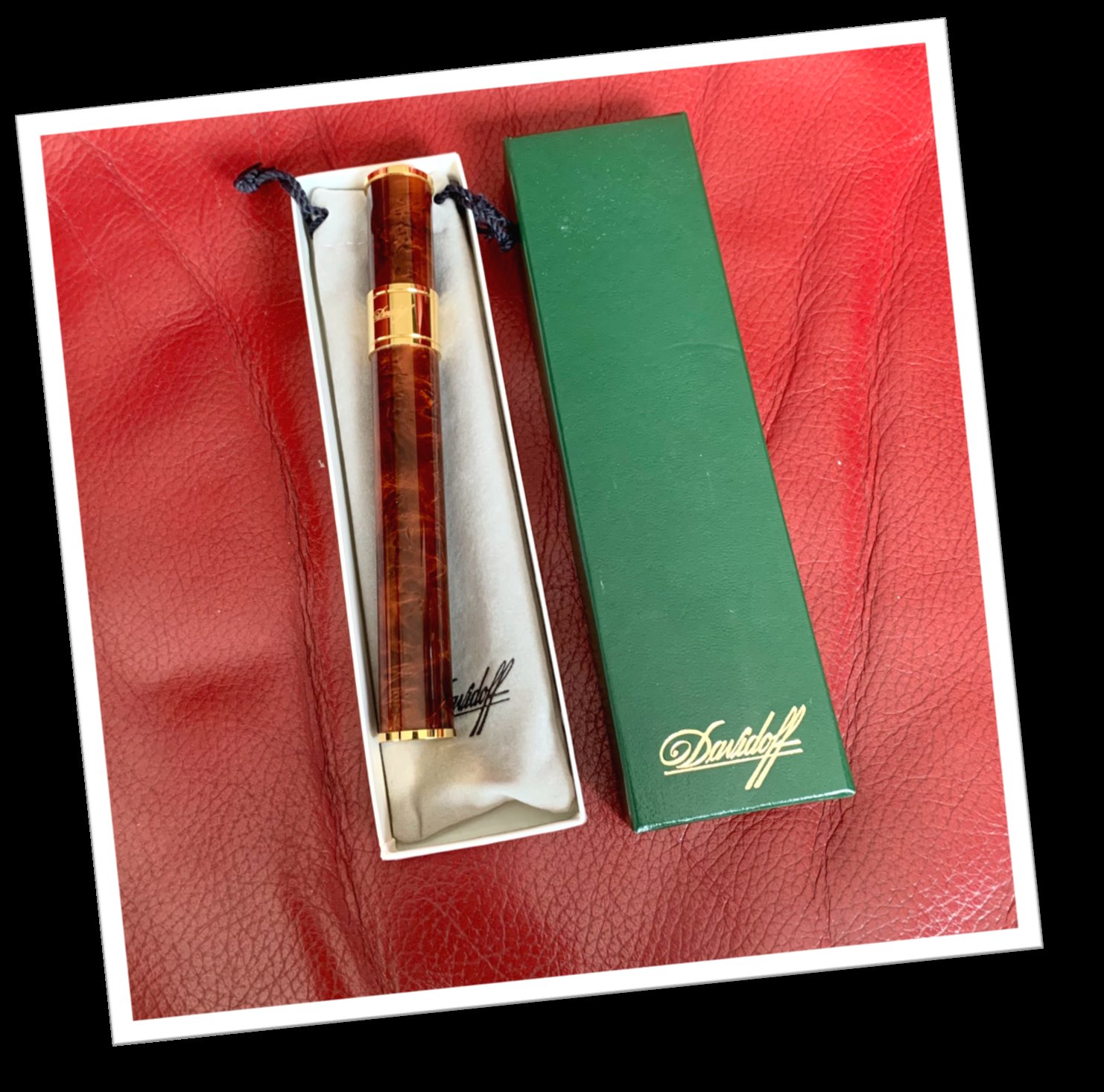 DAVIDOFF N.I 1990 TUBE À CIGARE LAQUE DE CHINE MACASSAR