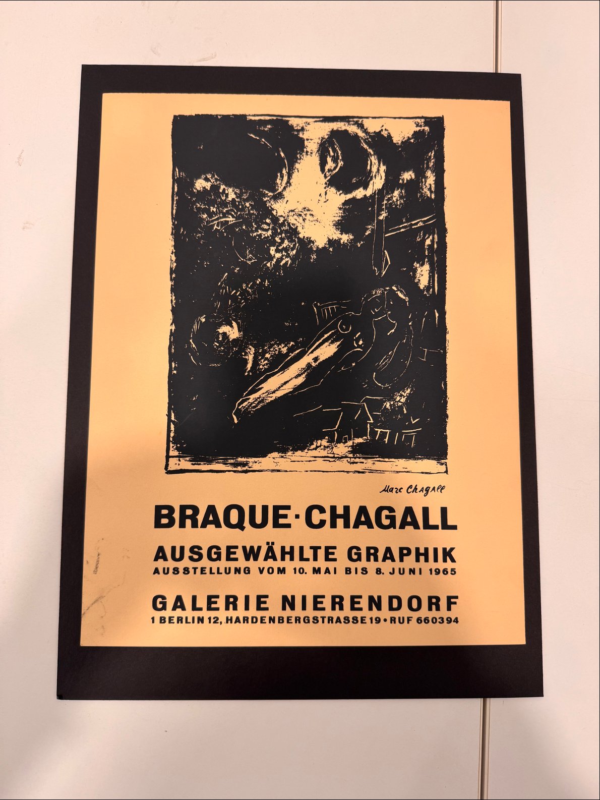 Braque - Chagall Ausgewahlte Graphik - Galerie Nierendorf (œuvre gravé NB)