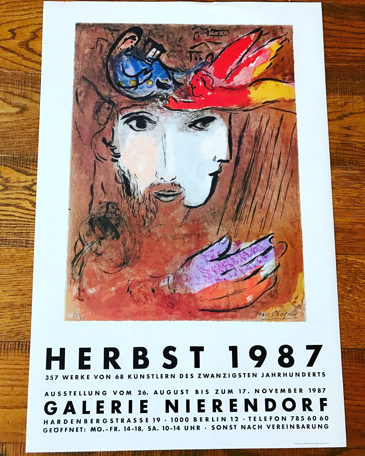Betsabée Marc Chagall - Herbst 1987 - Galerie Nierendorf