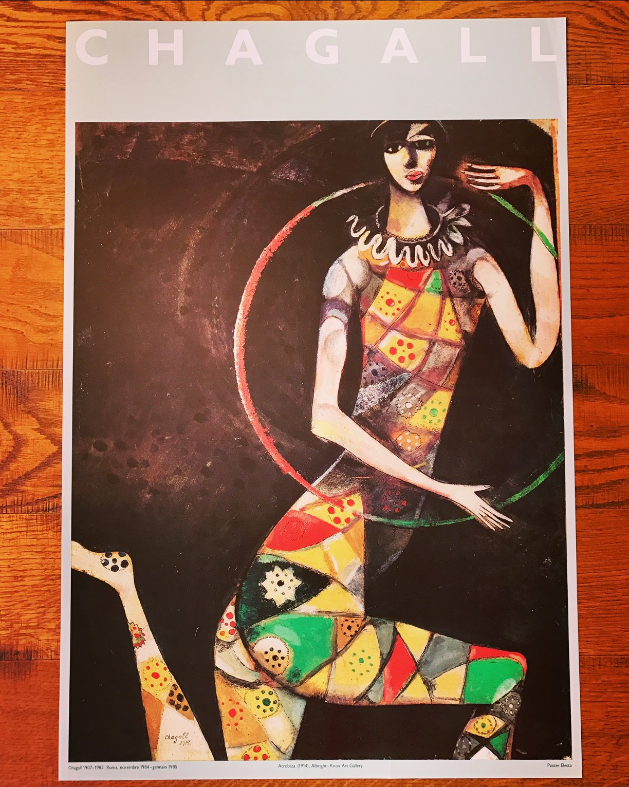 L'arlequin acrobate aux patches - Marc Chagall