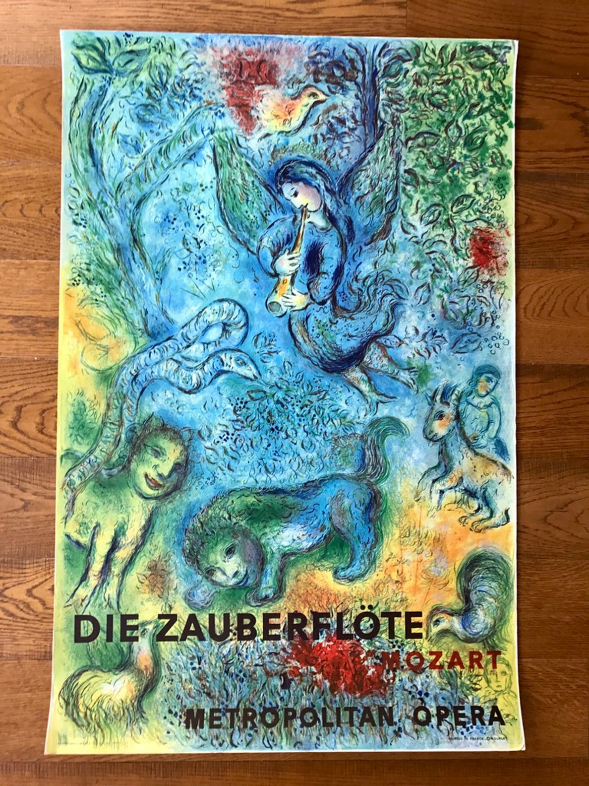 Marc Chagall La flute enchantée Mozart - Metropolitan Opera NY