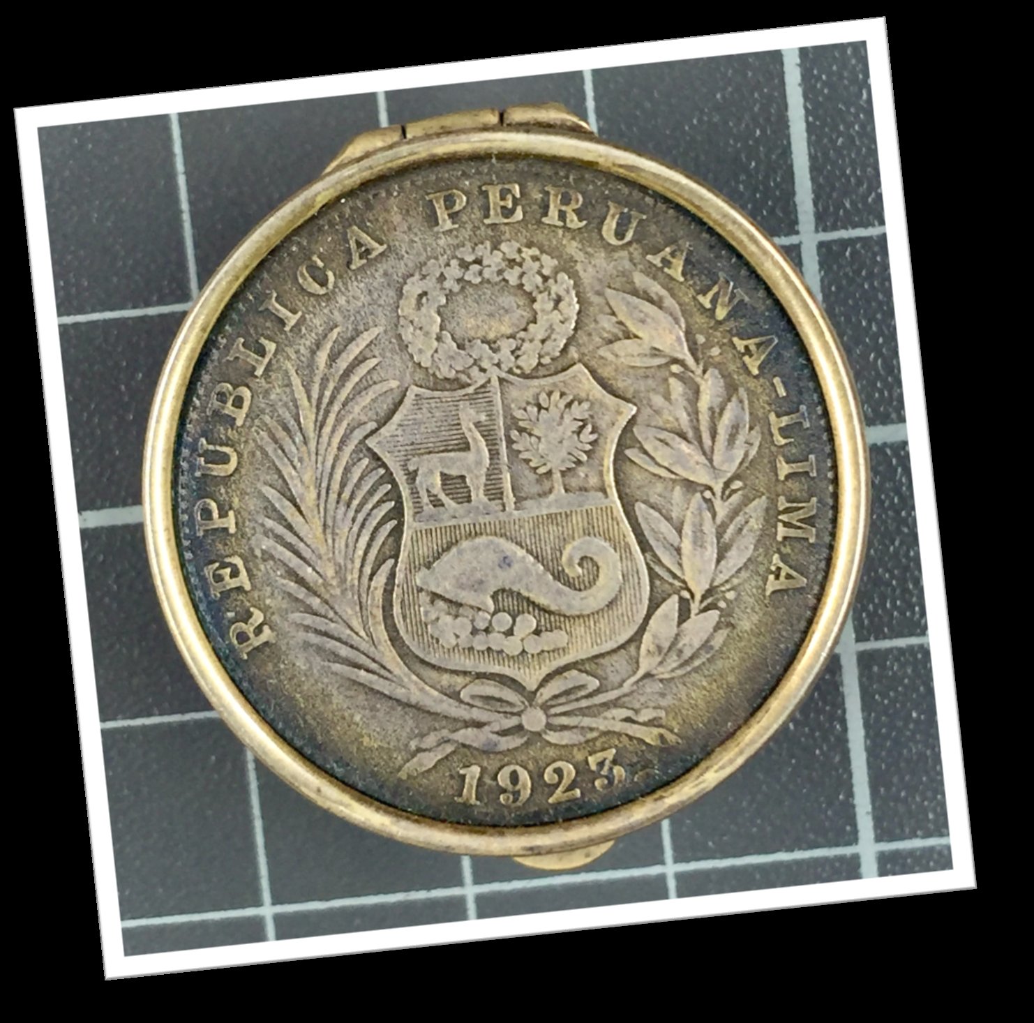 N.I 1950 TABATIÈRE HALF SOL PÉROU 1923