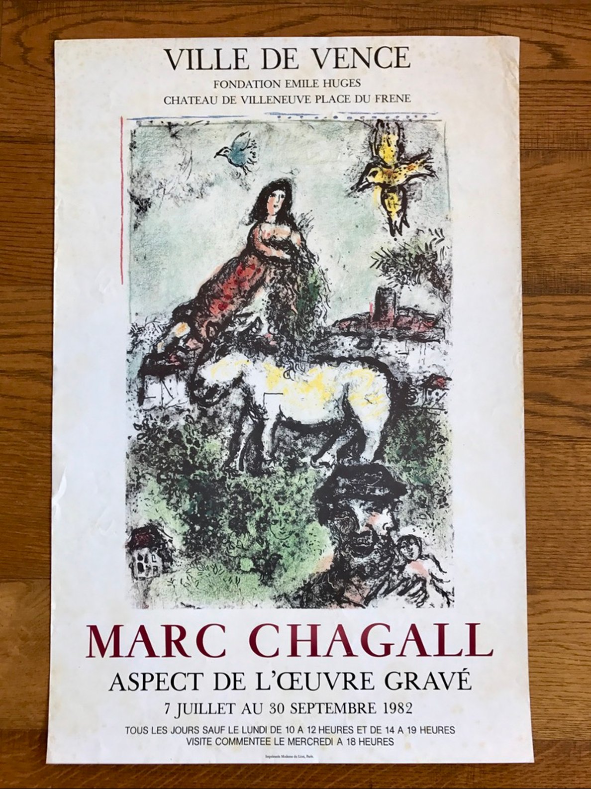 Marc Chagall Aspects de l'œuvre gravé - Fondation Emile Hugues Ville de Vence