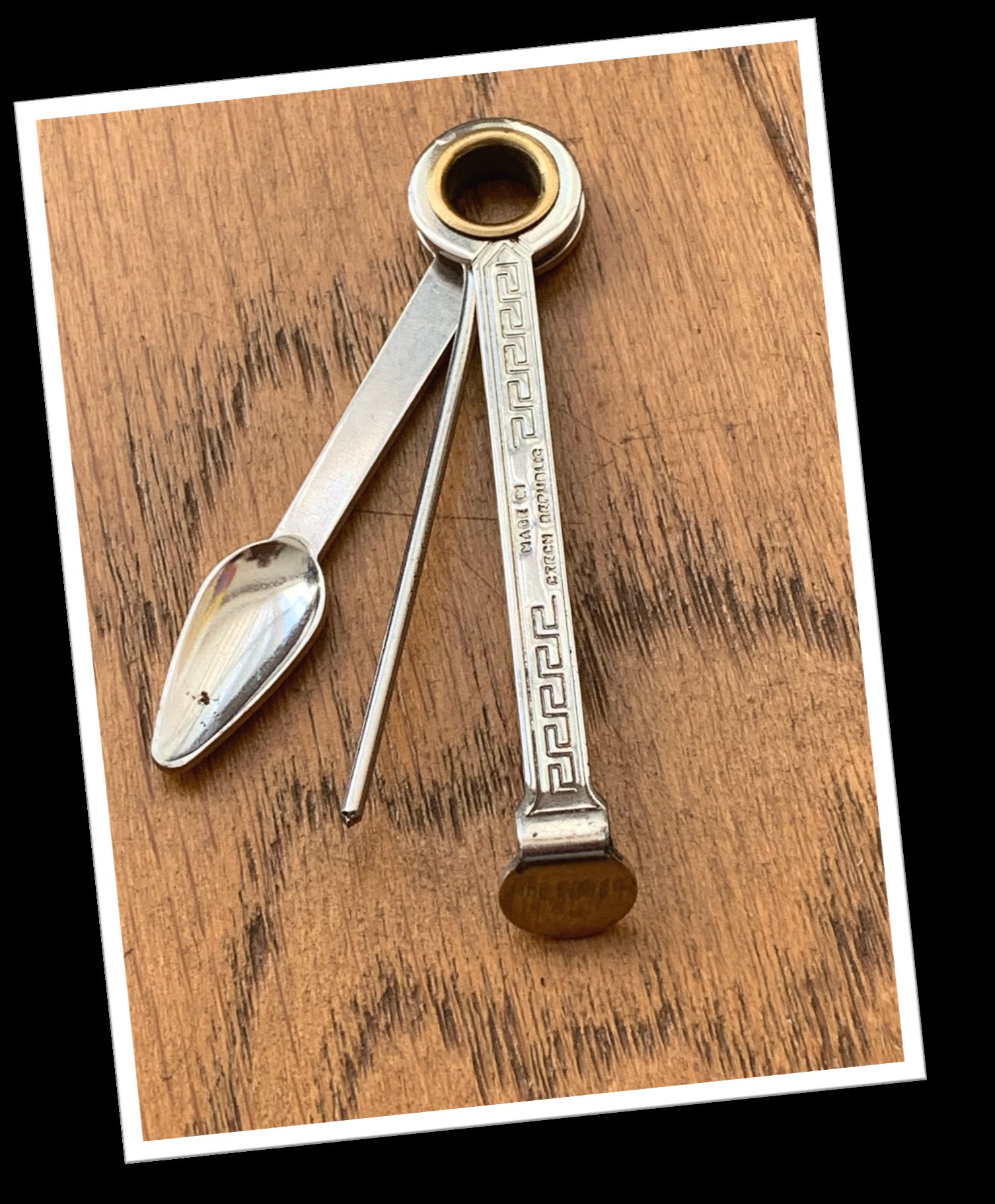 N.I 1990 MOTIFS GRECS NÉCESSAIRE-PIPE 2pcs+