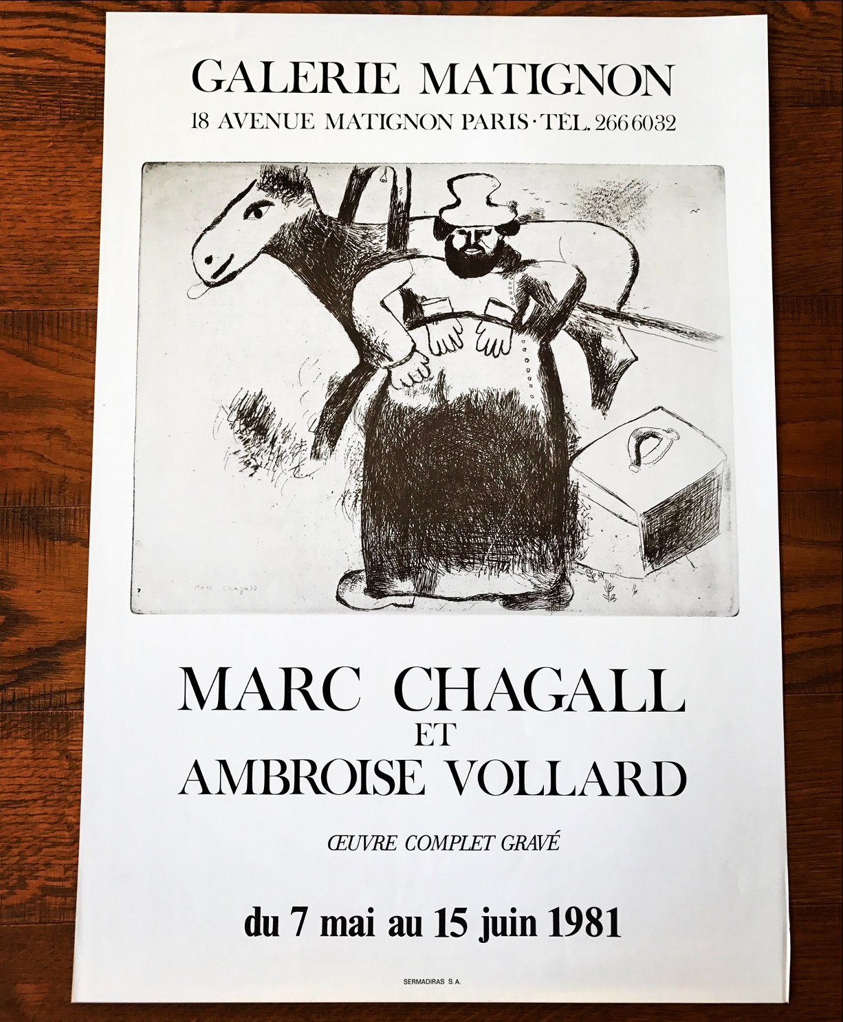 Marc Chagall et Ambroise Vollard œuvre complet gravé - Galerie Matignion (Fermier NB)