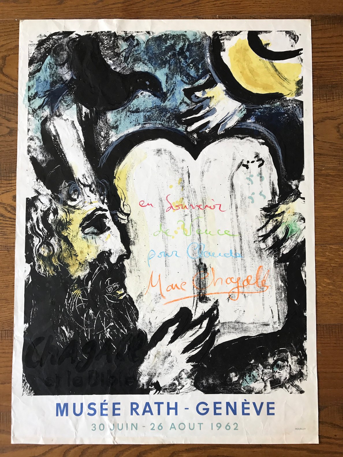 Marc Chagall Moïse et les tables de la loi - Musée Rath Genève