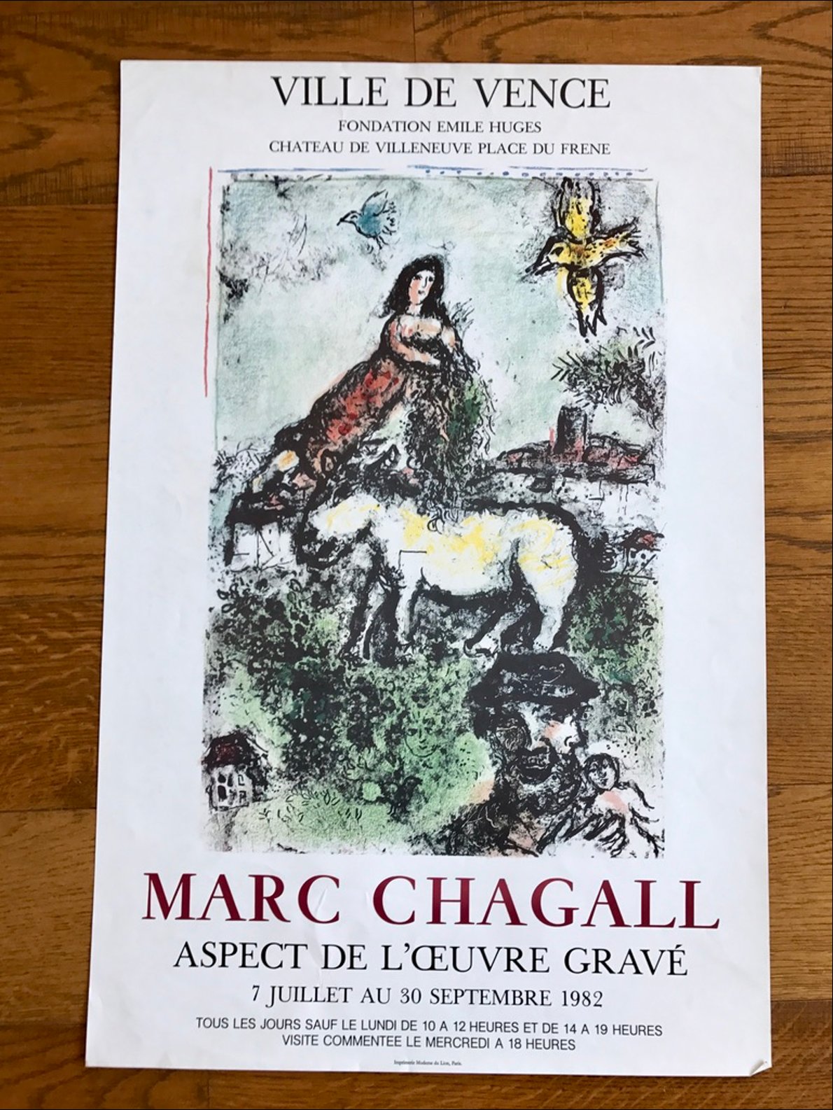 Marc Chagall Aspects de l'œuvre gravé - Fondation Emile Hugues Ville de Vence