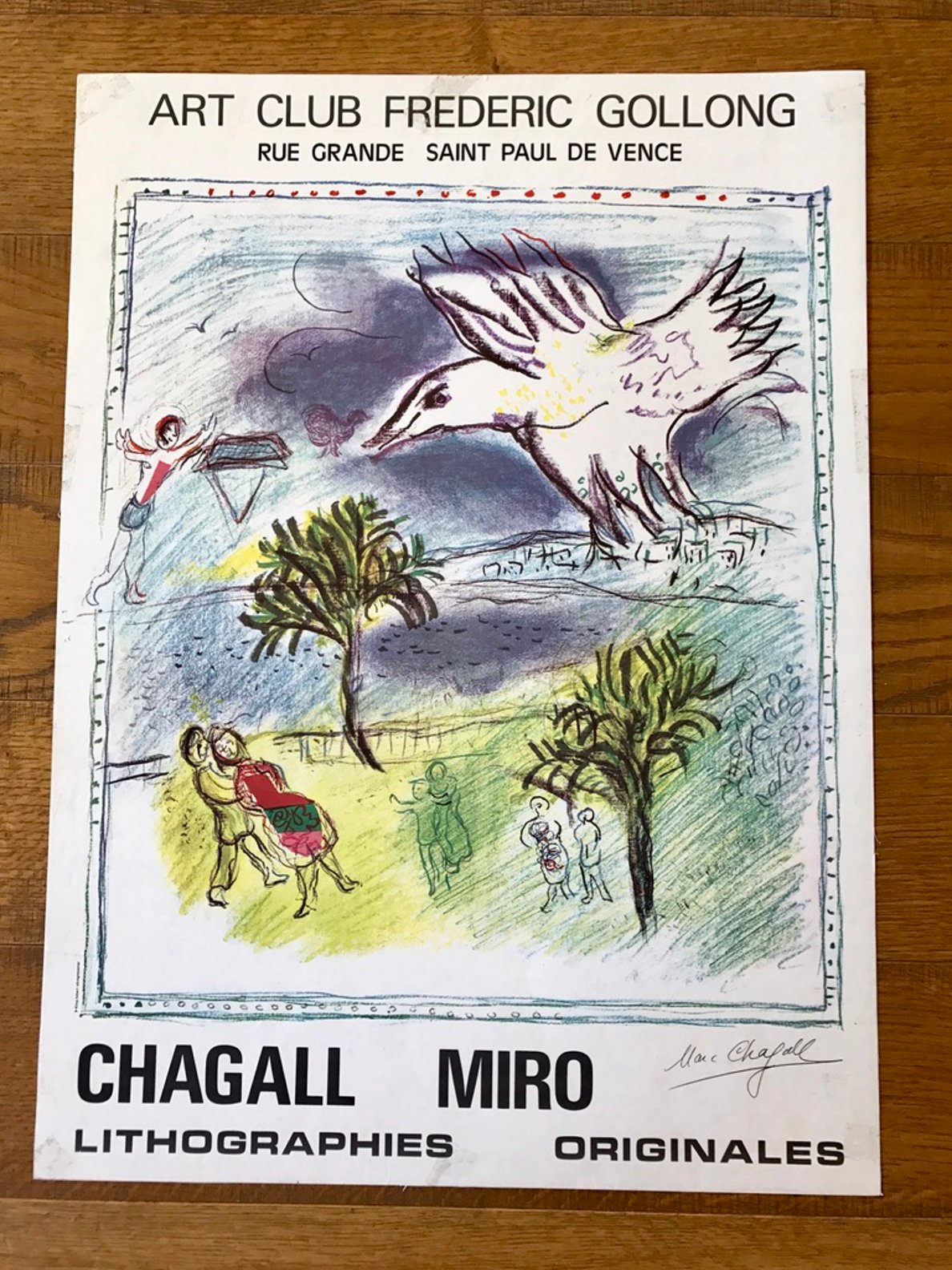 Chagall Miro lithographies originales - Art Club Frederic Gollong Saint Paul de Vence