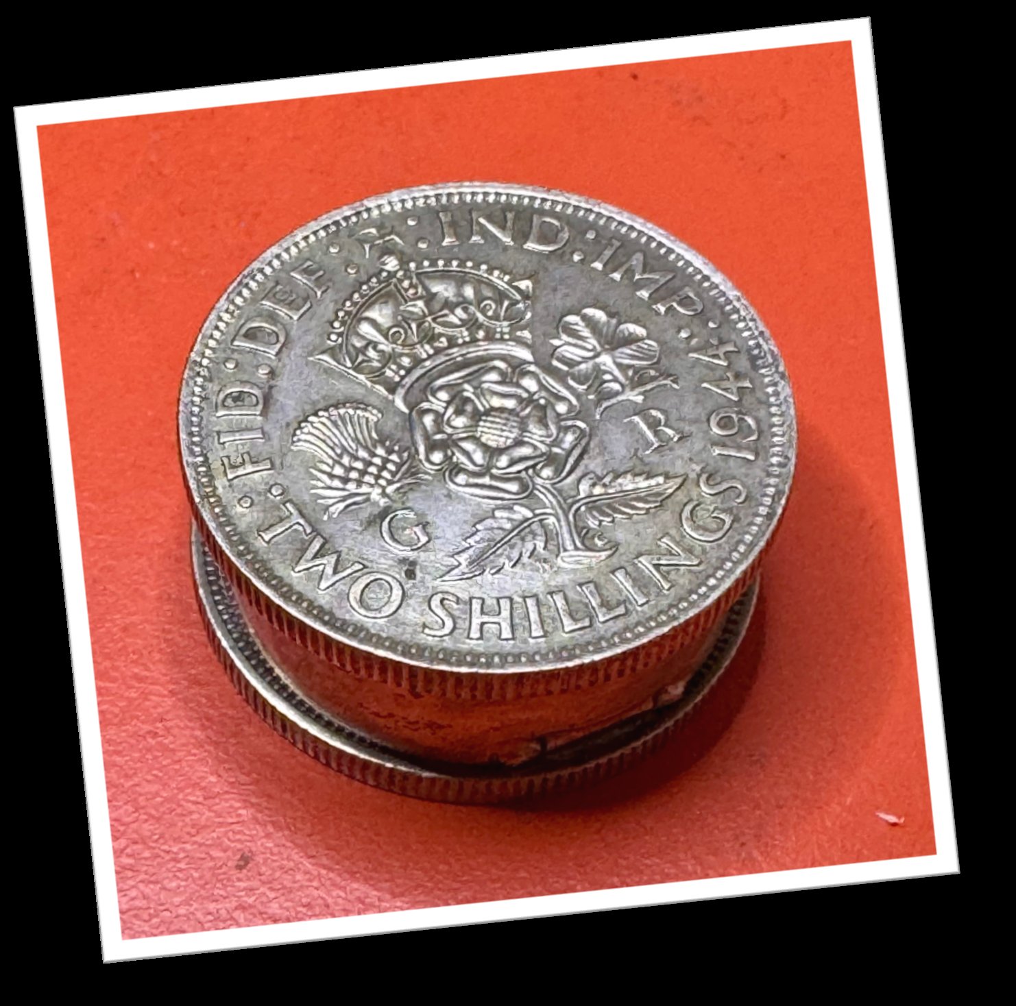 N.I 1980 TABATIÈRE GEORGE VI CANADA 2 SHILLING 1944