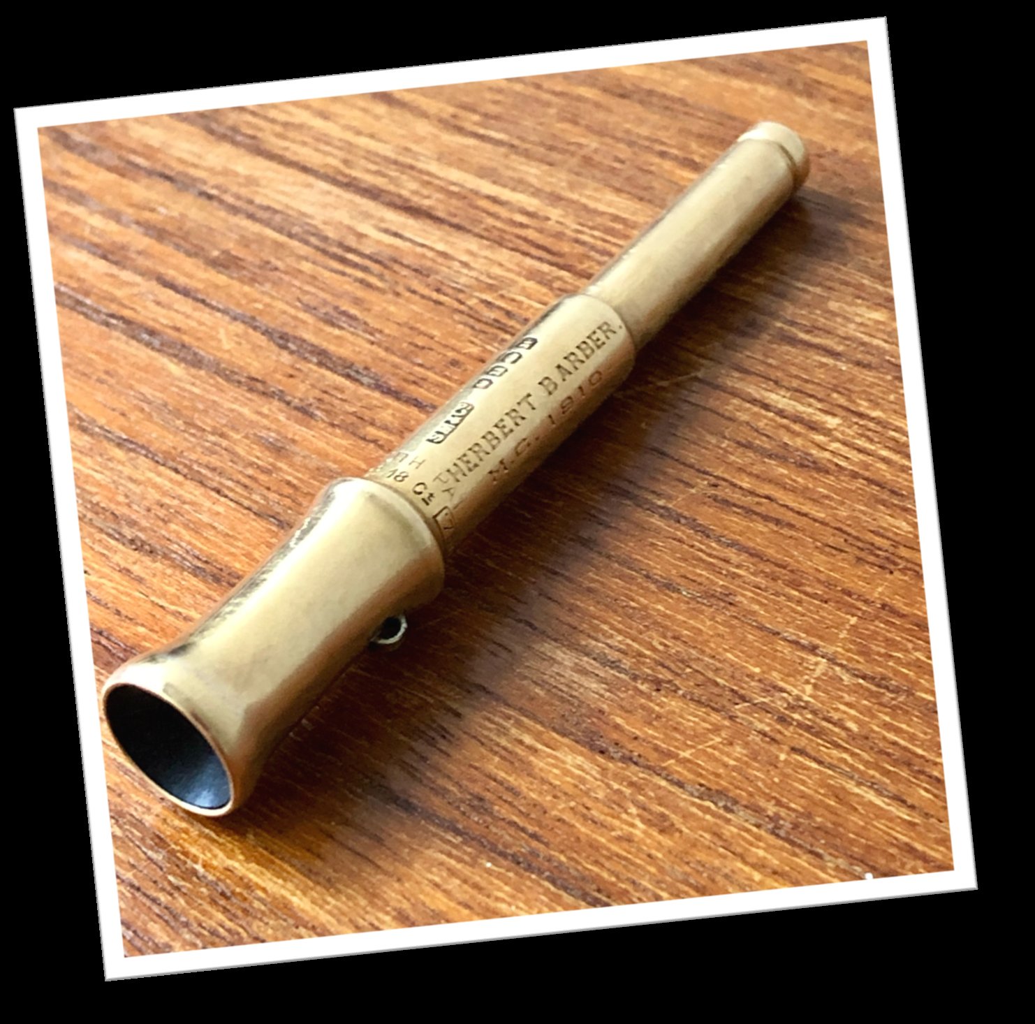 SAMPSON MORDAN 1908 PERCE-CIGARE TROMPE MONOGRAMME PIQ.