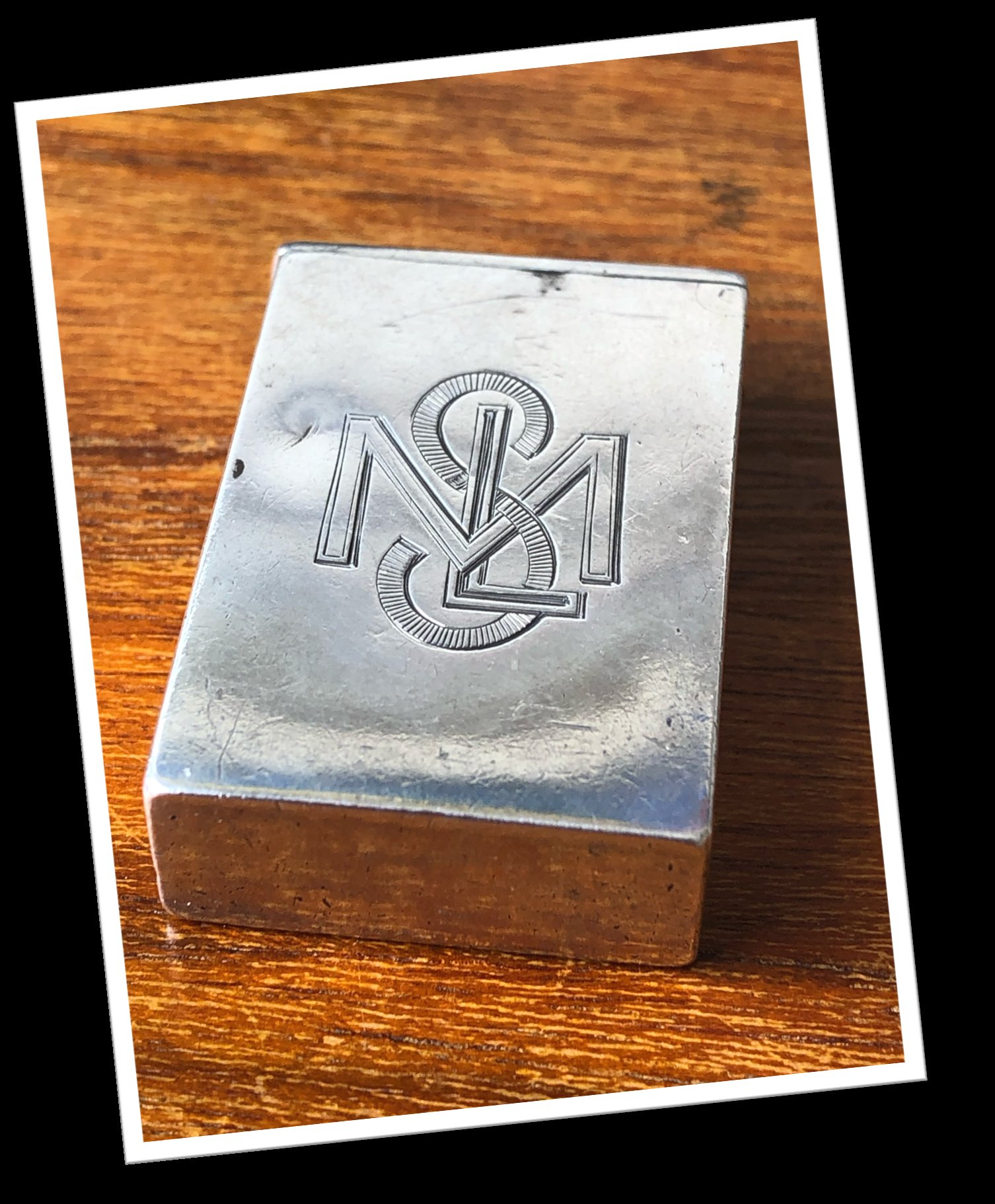 JAMES FENTON 1885 MONOGRAMME ANTIQUE