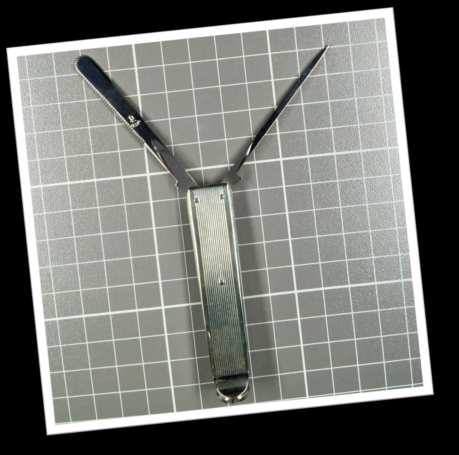 ELOI 1980 GODRONNÉ NÉCESSAIRE-PIPE 2pcs+