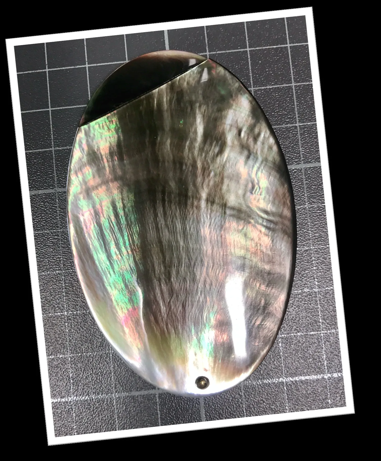 LORENZI 1970 MIROIR DE COURTOISIE NACRE DE TAHITI