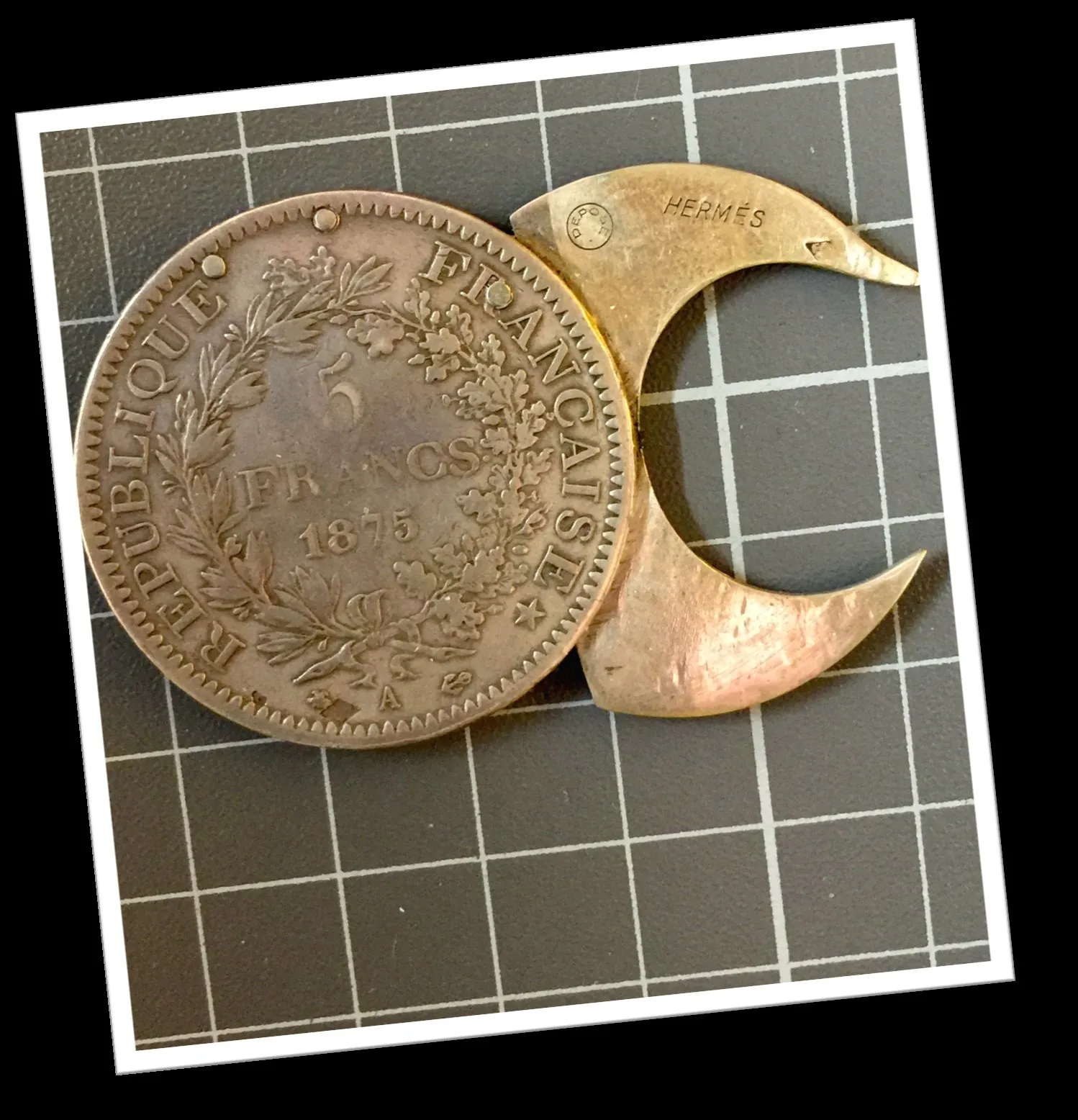 HERMÈS ELOI 1950 MONNAIE DE BAGNARD HERCULE 1875