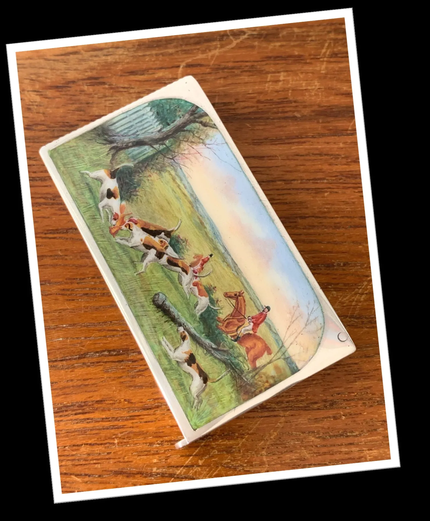 SAMPSON MORDAN 1896 CHASSEURS MEUTE DE CHIENS ÉMAILLÉ
