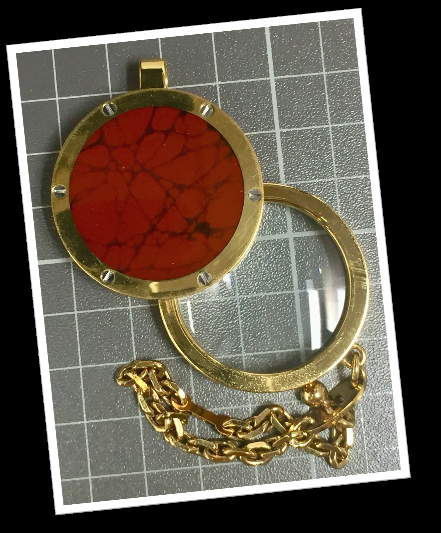 ELOI 1980 LOUPE SANTOS MARBRÉ ROUGE GM