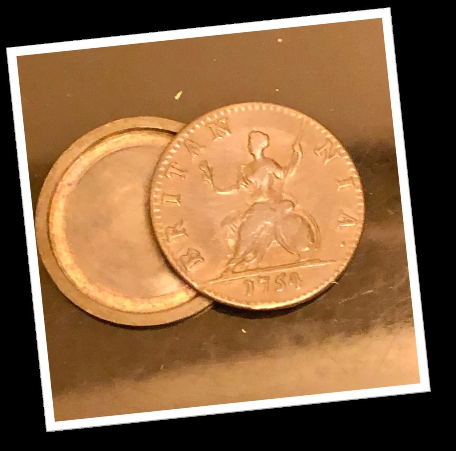 N.I 1880 MONNAIE DE BAGNARD GEORGE II 1754